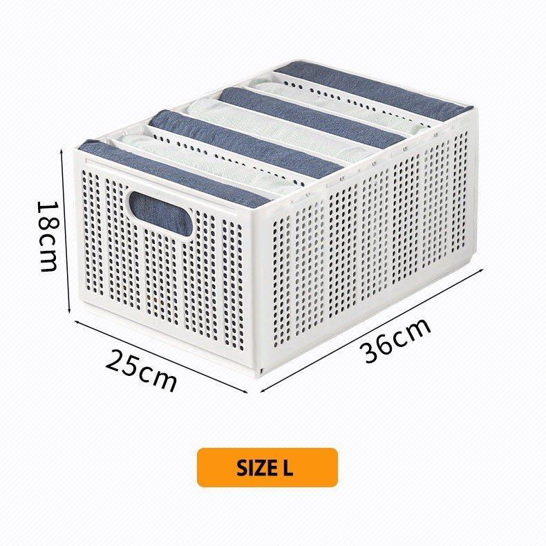 Khay Xếp Quần Áo Thông Minh Hộp Đựng Quần Áo Chia Ngăn Nhựa Cứng