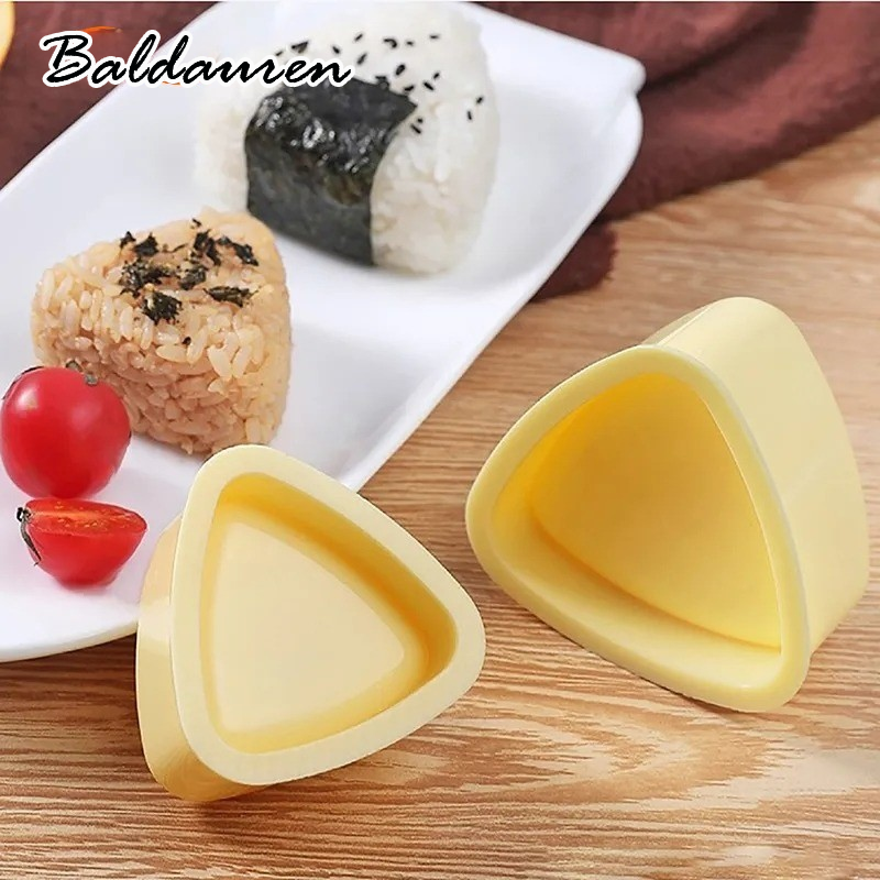 BALDAUREN ซูชิ/ข้าวและผักม้วนทำแม่พิมพ์สามเหลี่ยม PP อาหารเกรดนำมาใช้ใหม่สะดวก DIY ราคา 10 บาท*ส่งฟรี