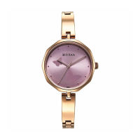 Titan Karishma 2702WM02 Pink Dial Stainless Steel Strap Quartz Womens Watch