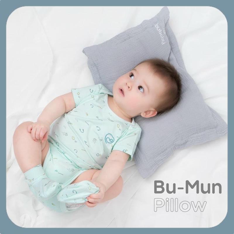 Gối bông sơ sinh bu mun muslin bu baby - bubaby bình dương