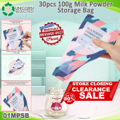 Unicorn Selected 01MPSB 30pcs Milk Powder Storage Bag Portable Disposable Double-track Sealed Milk Leakproof Powder Bags