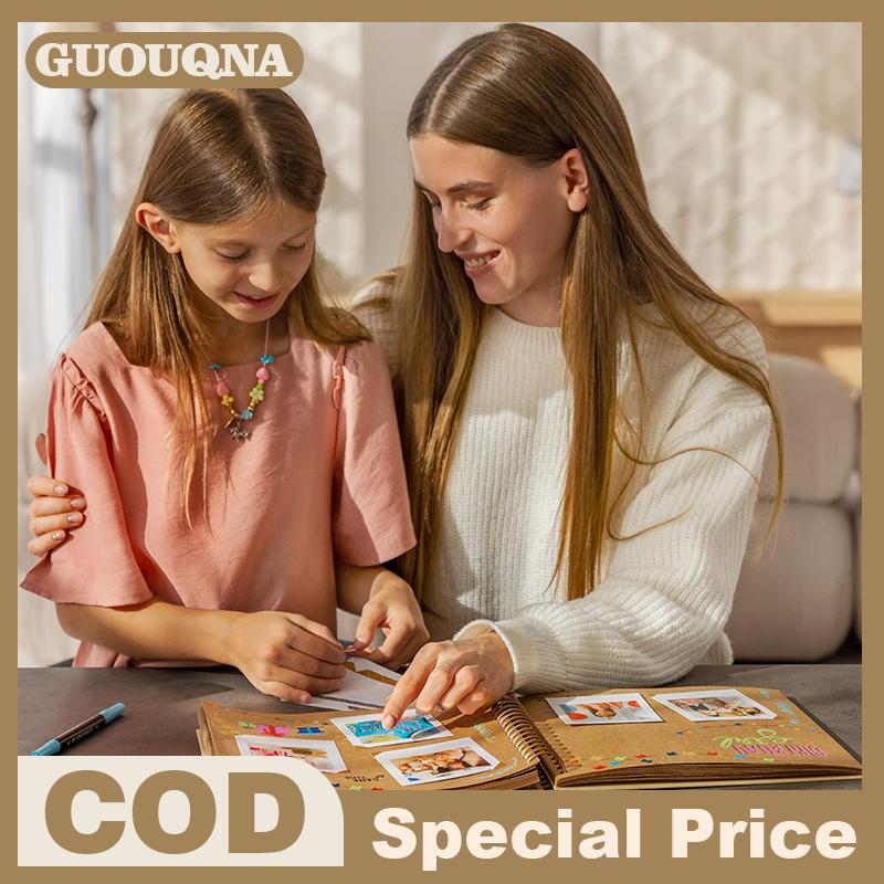 GUOUQNA ใหม่80หน้าอัลบั้มงานฝีมือแบบทำมืออัลบั้มภาพกระดาษสมุดภาพสำหรับของขวัญวันครบรอบแต่งงานอัลบั้มภาพอัลบั้มภาพ ราคา 179 บาท*ส่งฟรี