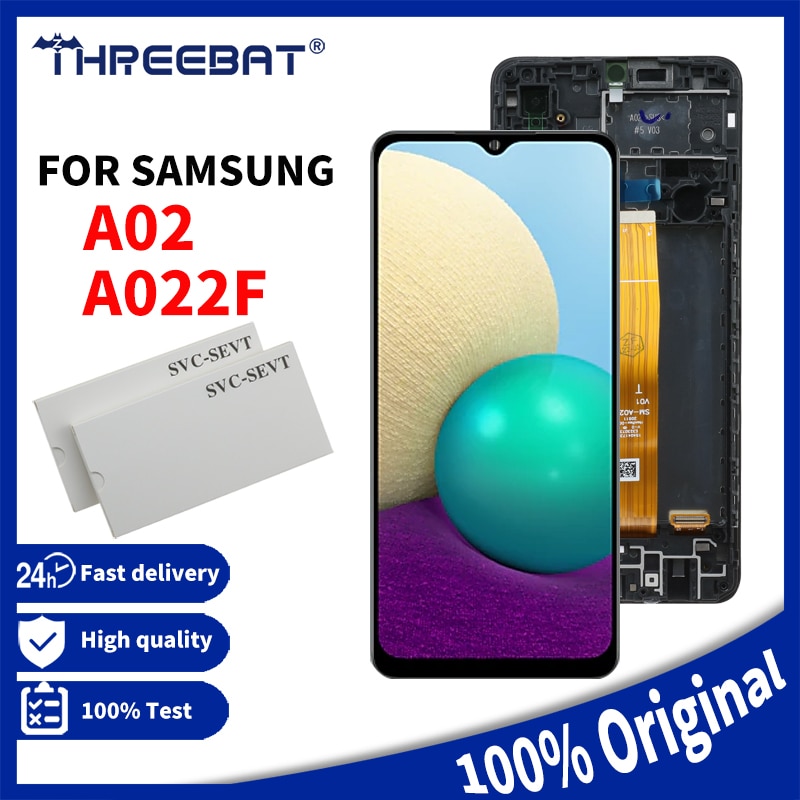 6.5 ''ban đầu cho thích hợp cho Samsung Galaxy A02 SM-A022 a022m Màn hình LCD màn hình cảm ứng số hóa đầy đủ SM-A022F/DS SM-A022G/DS Màn hình LCD