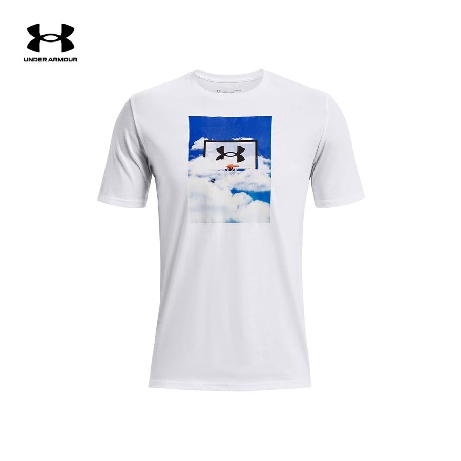 Under armour áo thun tay ngắn thể thao nam bball hoop cloud ss 1370232 ntt4