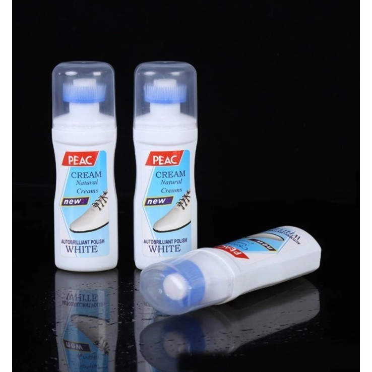 CHAI TẨY TRẮNG GIÀY PLAC 100ML - BÌNH GEL VỆ SINH ĐA NĂNG TÚI, GIÀY, ĐỒ DA KẾT HỢP BÀN CHẢI TIỆN DỤNG