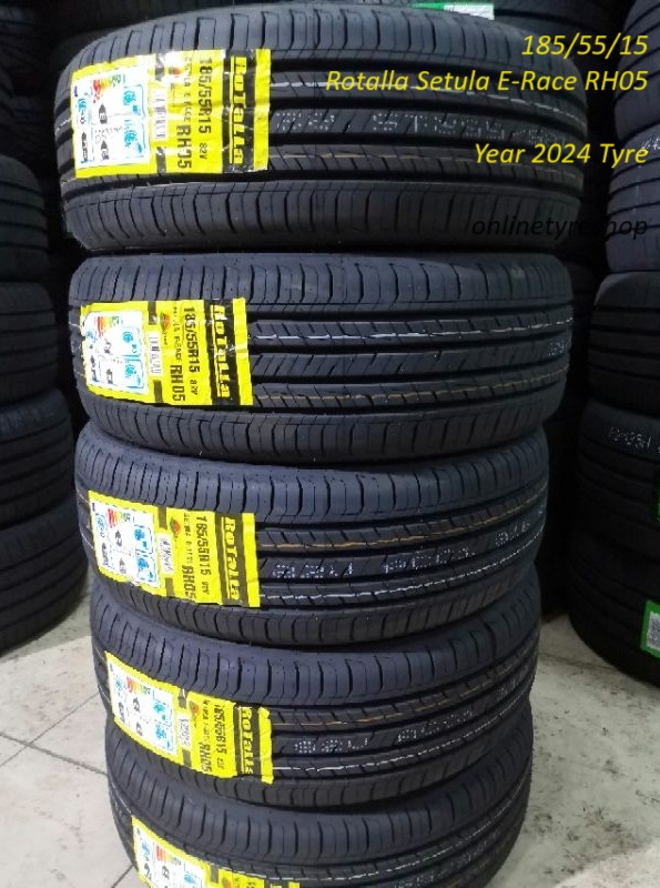 185/55/15 Rotalla Setula E-Race RH05 Tyre Tayar Car Tyre With 3 