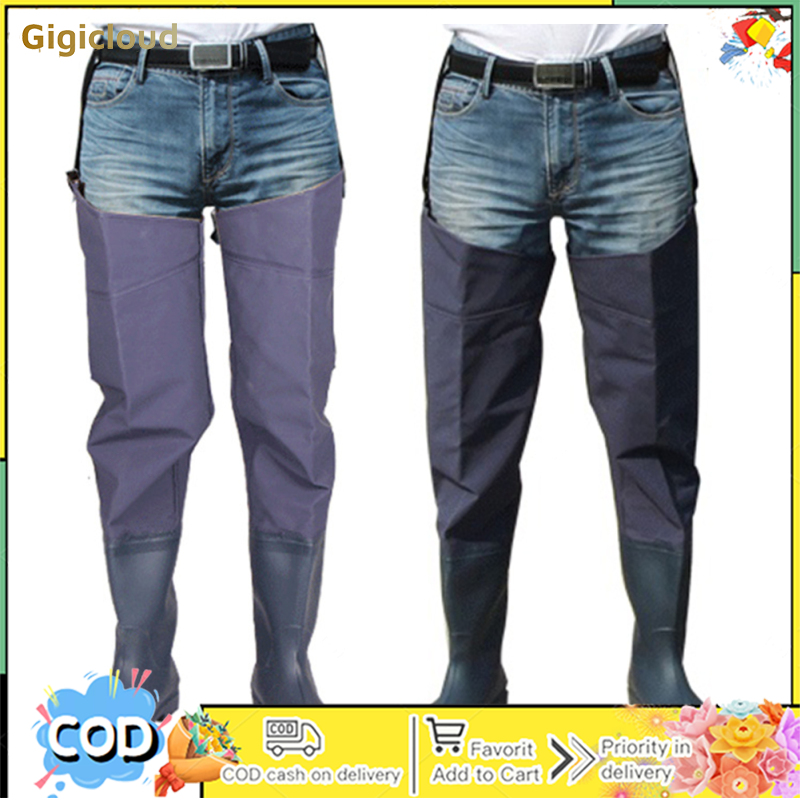 Fishing Waders For Men Women, Size 40-44, Waterproof Breathable Lightweight Adjustable Straps Wading Pants With Boots For Fishing, Agricultural Tasks ราคา 504 บาท*ส่งฟรี