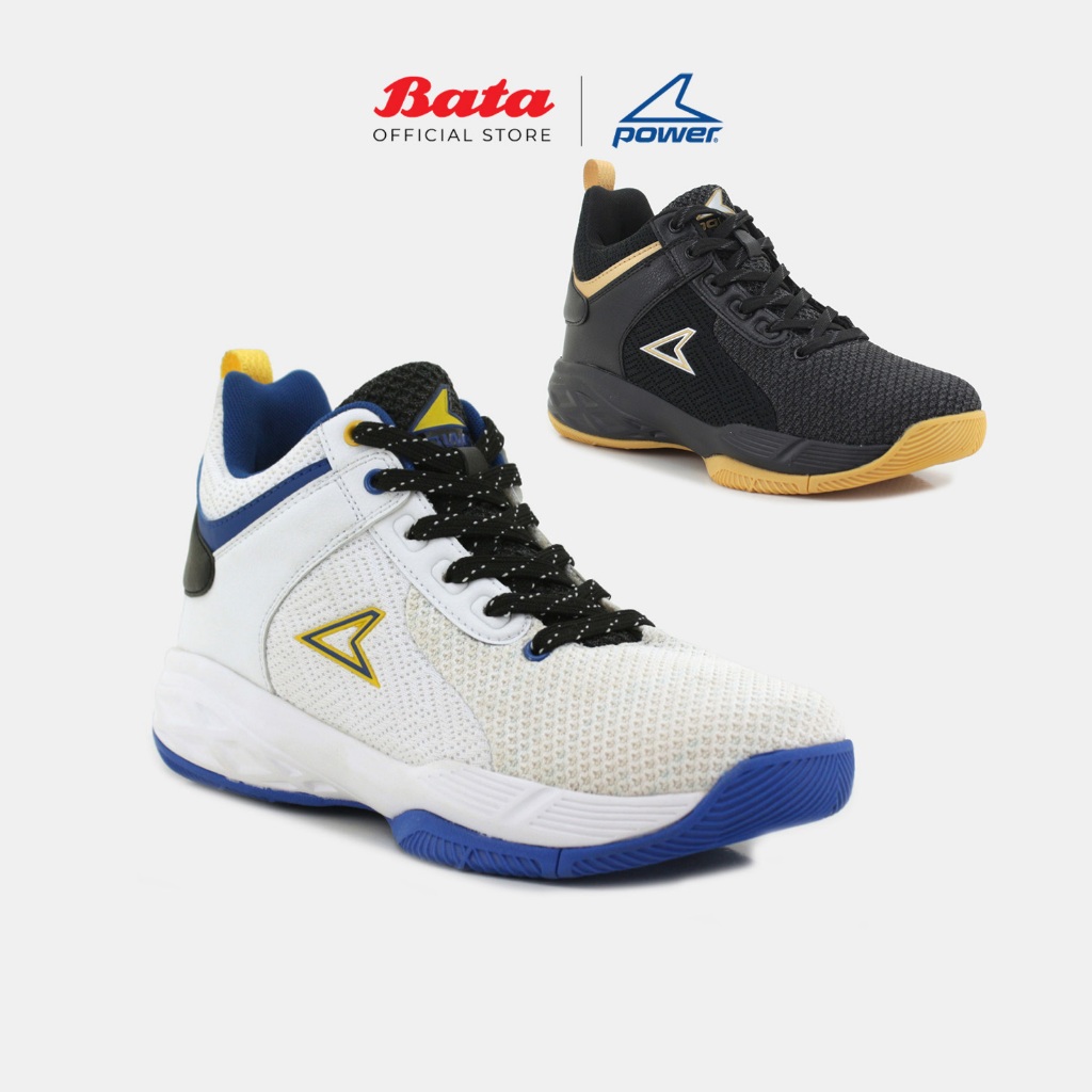 [Online Exclusive] POWER Bevis Men White /Black Basketball 8421013/8426013 Kasut Sukan Lelaki