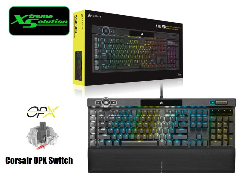 Corsair K100 RGB Mechanical Gaming Keyboard (Cherry Mx Speed / Corsair OPX Switch) Singapore