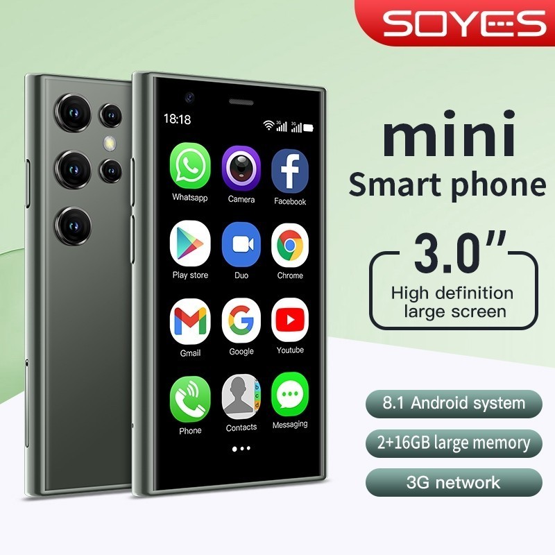 hp mini android Soyes Mini Phone ram 2/16G jaringan 3G S23 Harga  654,789 Ringgit*Penghantaran Percuma