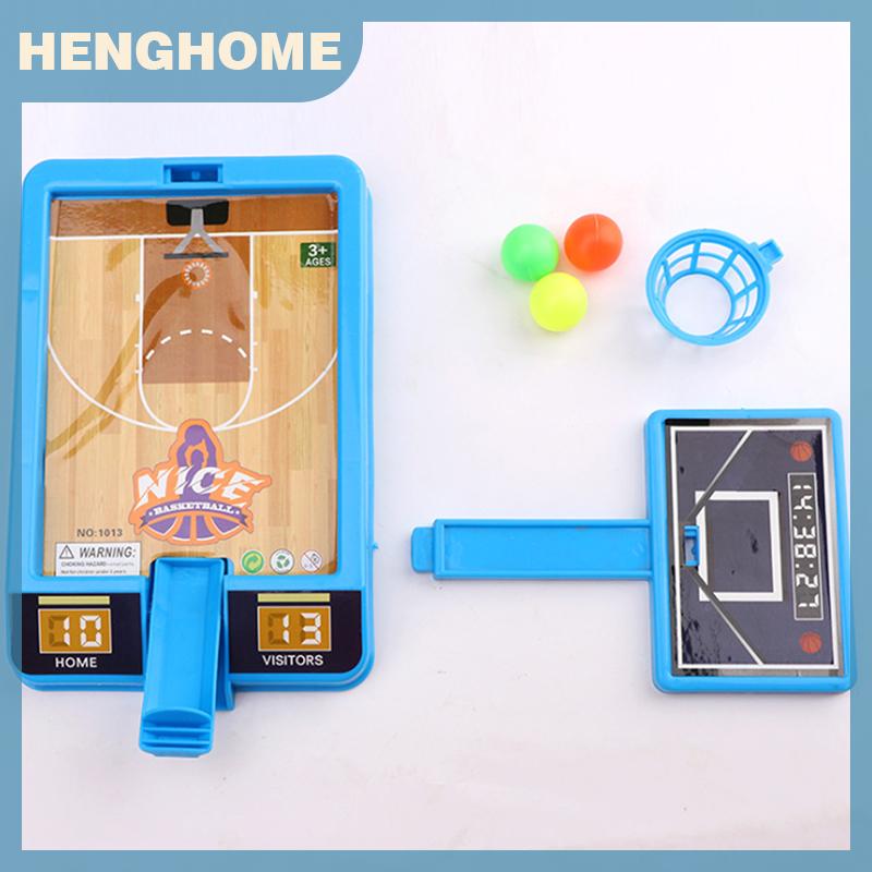 HENGHOME Trò chơi bắn súng bóng rổ trò chơi bảng tương tác 3 bóng Quà Tặng trẻ em thể thao trong nhà