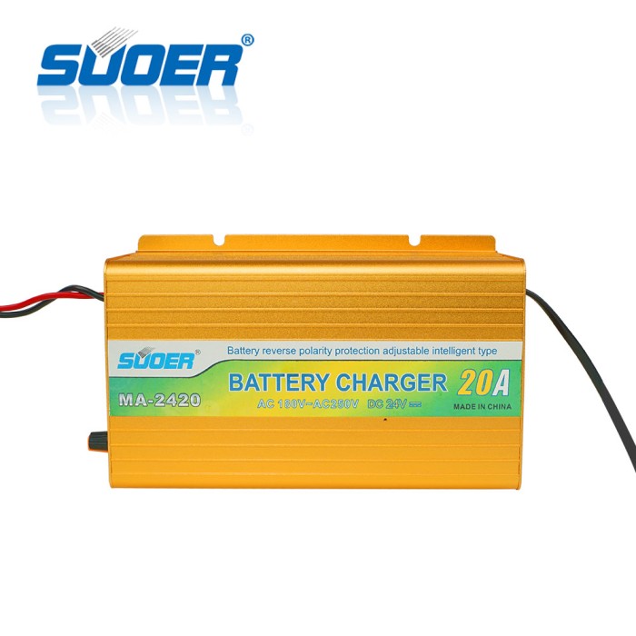 BATTERY CHARGER ACCU/AKI 24V 20A SUOER MA-2420A OTOMATIS Harga 1,784,000 rupiah*Gratis Ongkir