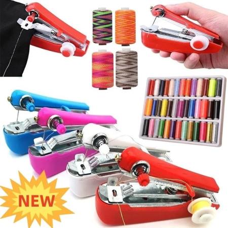 Mini Portable Sewing Machine for Fabric and Needlework Tools