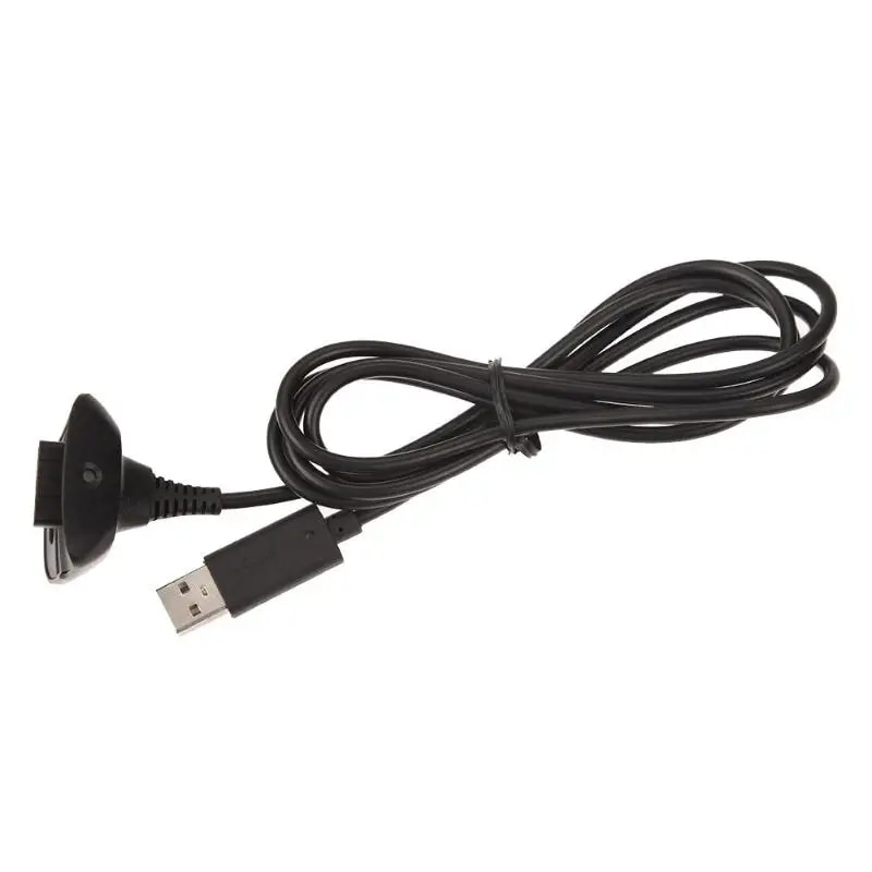 Tiết kiệm lớn giao hàng miễn phí Bộ điều khiển Game USB đen Cáp sạc Bộ điều khiển không dây cần điều khiển chơi game Bộ sạc nguồn Dây cáp cho Xbox