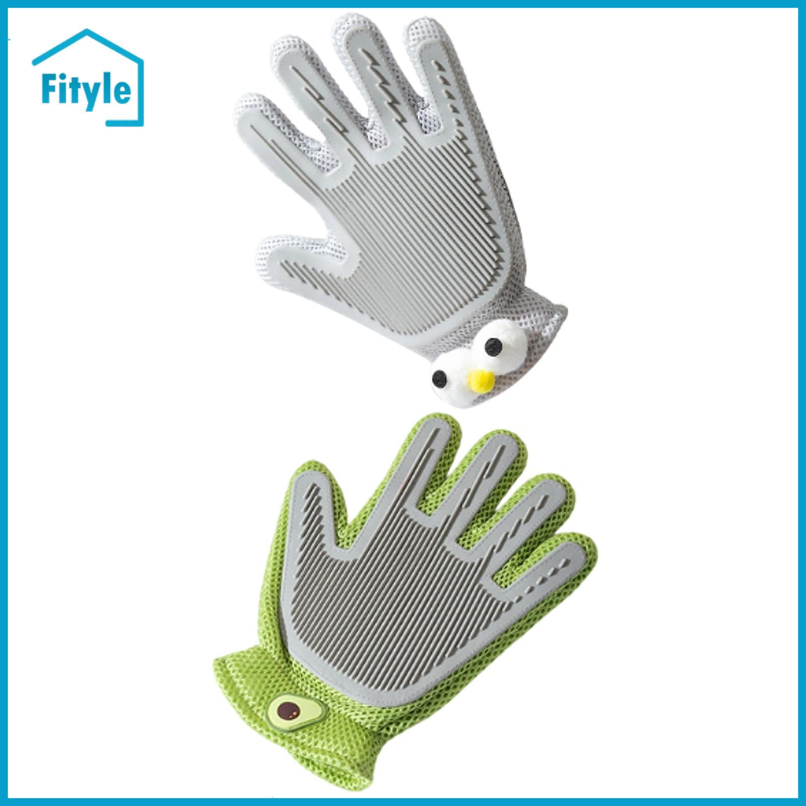 Pet Grooming Glove Pet Hair Remover Tool Comfortable Double Sided Funny Accessories Cat Hair Deshedding Glove for Kitten Cats ราคา 4,858 บาท*ส่งฟรี