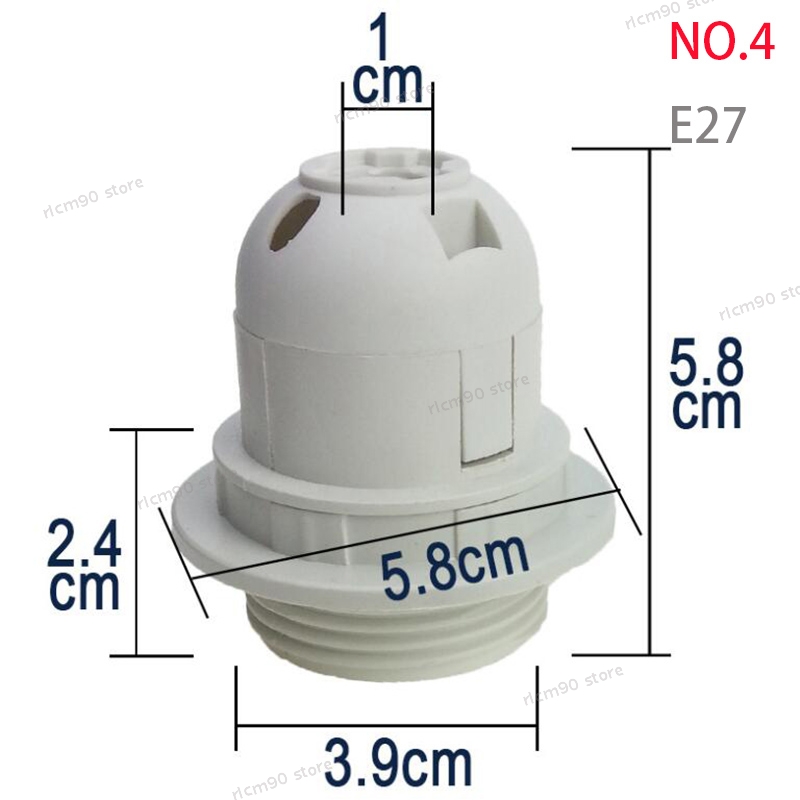 Screw E14 E27 M10 LED Light Bulb Base Cap Power Holder Electric Pendant Socket Lamp Shade Converter 220V 110V WB5SG