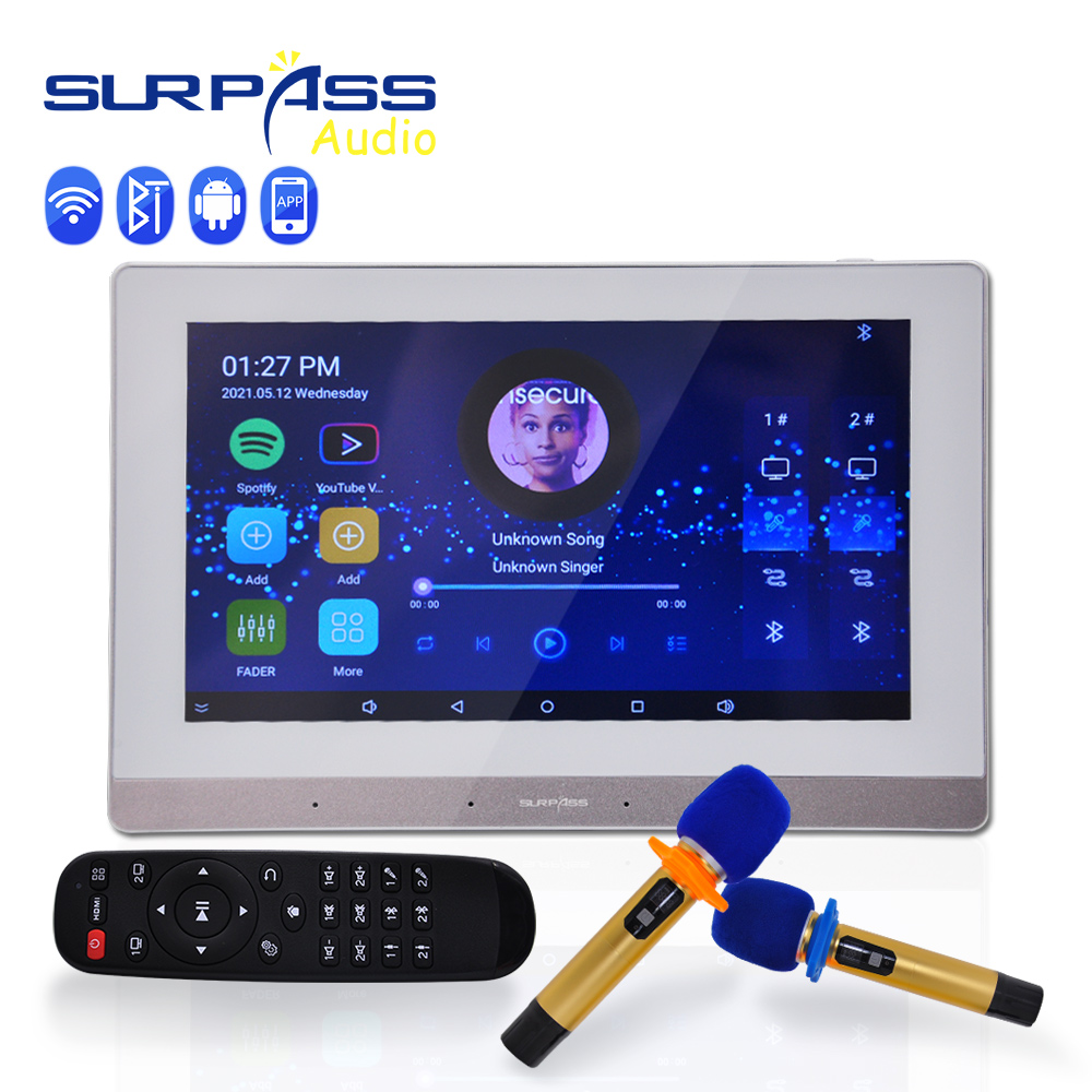 WIFI Bluetooth In Wall System Android Amplifier Wireless Microphone Home Theater Background Music Karaoke Sound Amplificador ราคา 12,820 บาท*ส่งฟรี