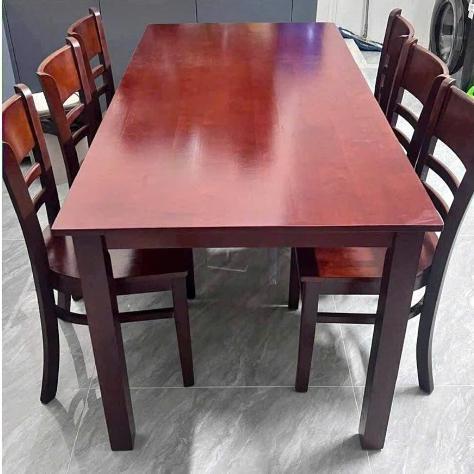 Bàn Ăn 6 Ghế Gỗ Tự Nhiên Cao Cấp – Bộ Bàn Ăn Gia Đình 4 - 6 Ghế | Thiết Kế Hiện Đại – Sang Trọng, Bền Đẹp