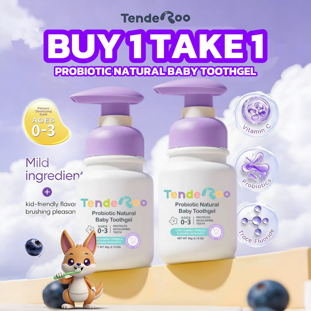 BUY1 TAKE1 TENDEROO BABY TOOTHGEL BLUEBERRY EXTRACT PREMIUM INGREDIENTS