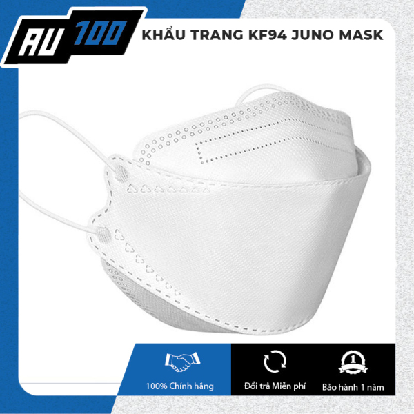 [QUÀ TẶNG] Khẩu trang Juno Mask KF94 4D [với 4 lớp lọc, đảm bảo lọc ít nhất 94% các vật thể trong không khí, bao gồm bụi siêu mịn PM2,5 và vi khuẩn] (Tách lẻ 5 chiếc/túi zip) - AU100