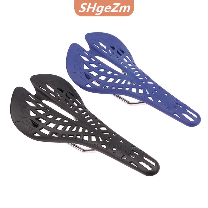 [COD] SHgeZm Leo Núi Đường Ghế Yên Siêu Nhẹ Hấp Thụ Sốc Nhựa Đua Xe Đạp Cưỡi Rỗng Yên Xe Mạng Nhện Ghế Xe Đạp Đi Xe Đạp Đi Xe Đạp Các Bộ Phận