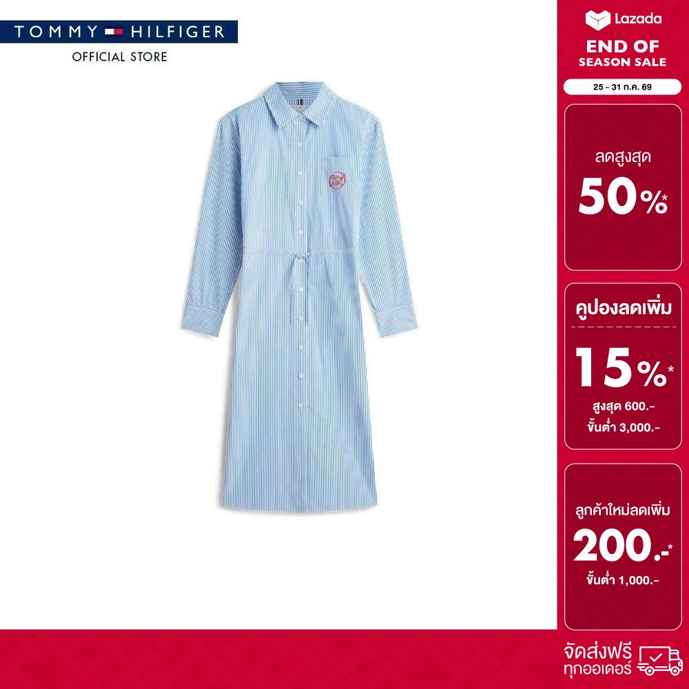 Tommy Hilfiger Women Dress Model WW0WW48186 0Y6 - Blue Relaxed ราคา 4,295 บาท*ส่งฟรี