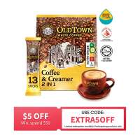 Old Town Coffee And Creamer Instant 2 In1 Premix White Coffee 13 Sticks [Packaging May Vary]