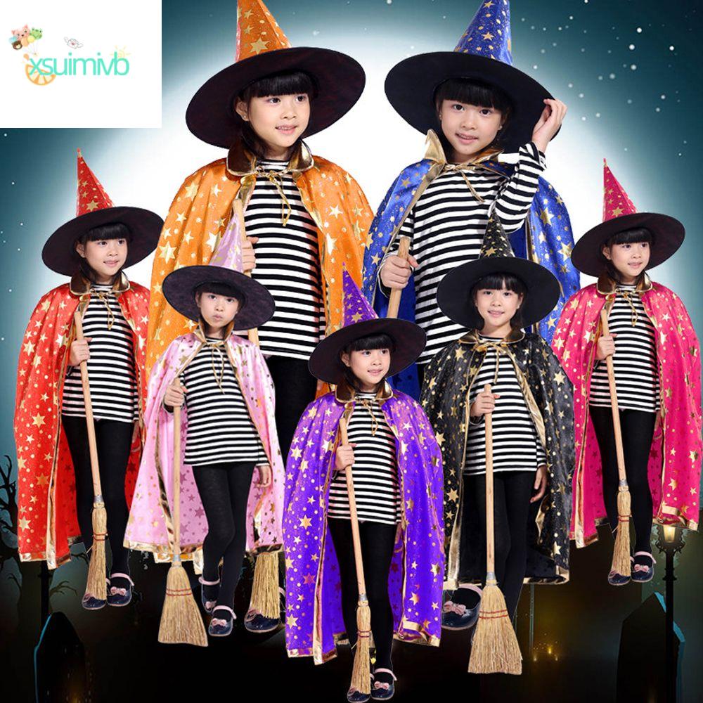 XSUIMI Funny Show Witch Caps Girls For Boys Performance Clothes Halloween