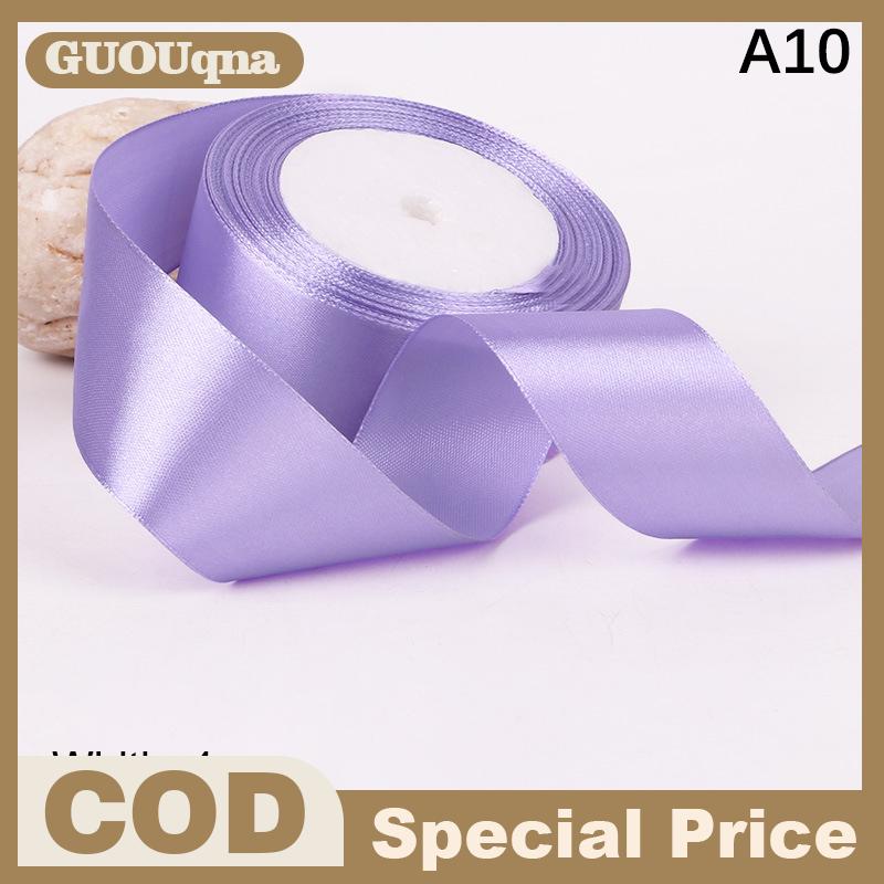 GUOUqna 4cm 25 yard satin ruy băng cuộn Quà Tặng thủ công đóng gói ruy băng hoa làm bao bì nơ thủ công MaY trang trí tiệc tự làm