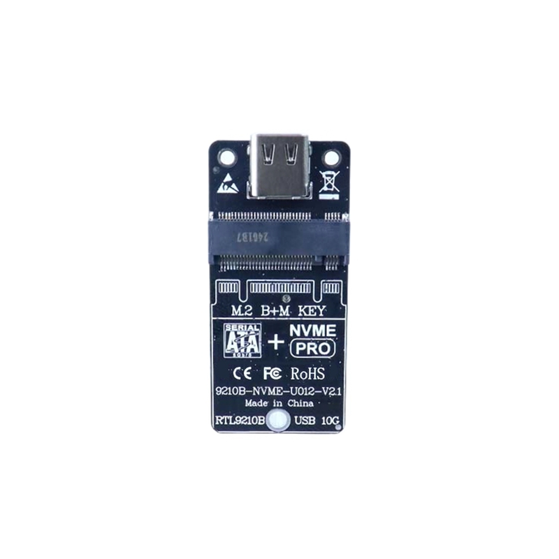 SSD Enclosure Adapter M.2 SSD Enclosure RTL9210B Adapter 10Gbps Type-C Adapter Card
