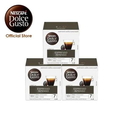 [3 Boxes] Nescafe Dolce Gusto Espresso Intenso Black Coffee Pods / Coffee Capsules 16 servings [Expiry Mar 2022]
