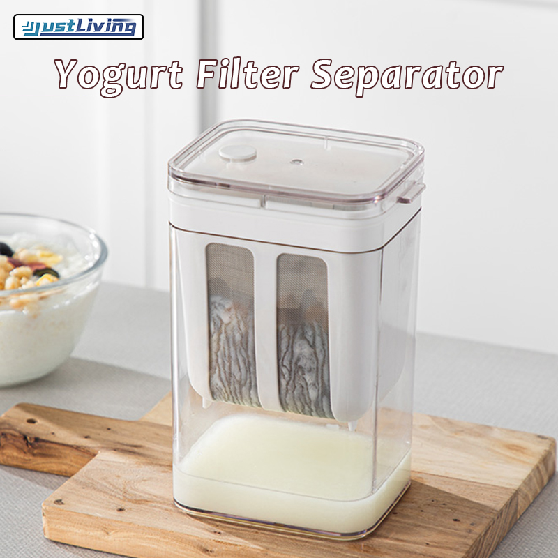 Justliving Bộ lọc sữa chua Bộ lọc máy làm sữa chua Hy Lạp với 304 lưới thép không gỉ siêu tốt tái sử dụng bộ lọc nước trái cây đa năng Bộ lọc Phô Mai Bộ lọc thực phẩm rây lọc cho các loại hạt sữa đậu nành cà phê