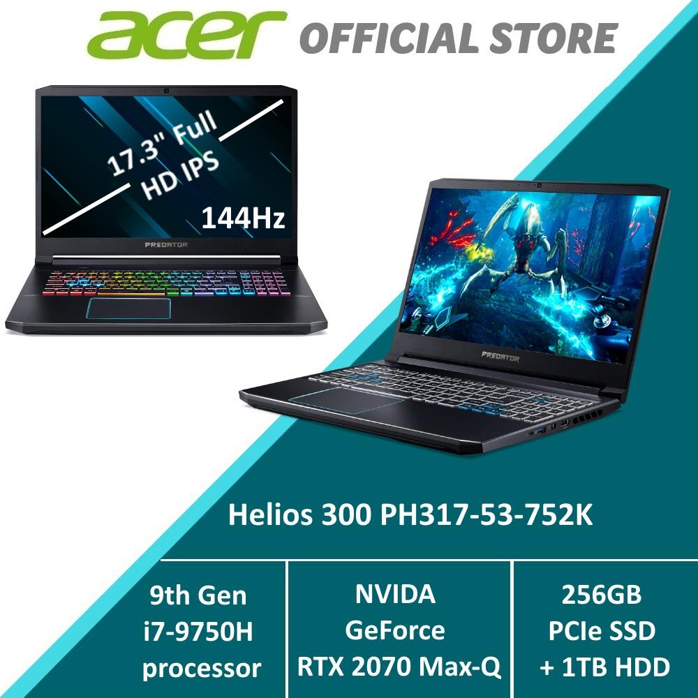 Predator Helios 300 PH317-53-752K Gaming Laptop - RTX 2070 Max-Q Graphics