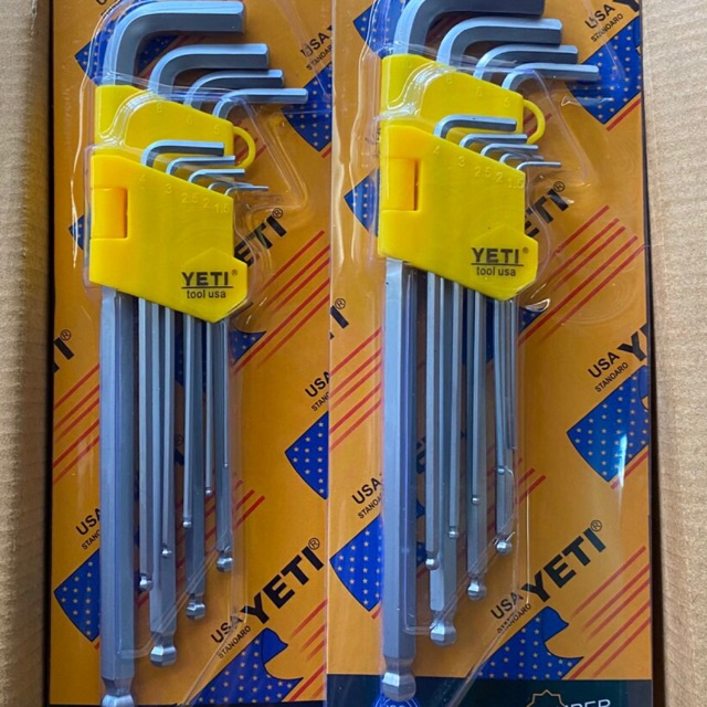 Bộ lục giác đầu bi 9 món Yeti đa năng dụng cụ sửa chữa