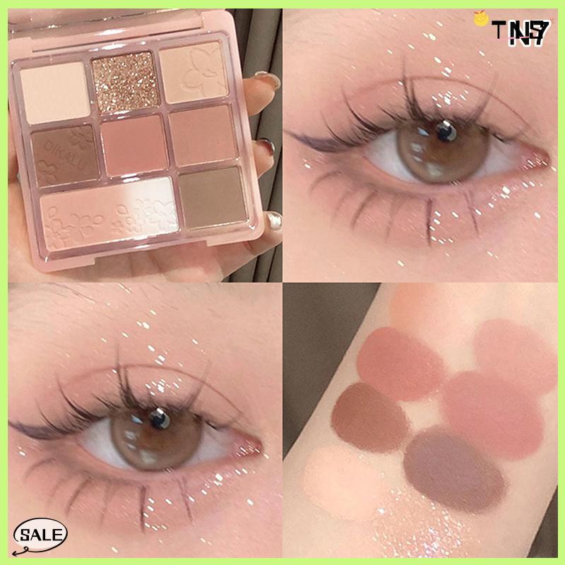 Follow Get New【TIS】 Dikalu xi măng Eye Shadow Palette trang điểm mắt long lanh đường viền sắc tố bảng màu ngọc trai ánh sáng lung linh thời trang Hàn Quốc bóng trang điểm - 3