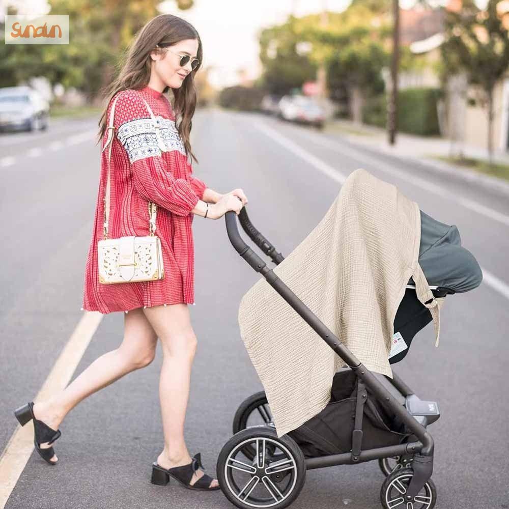 SUNDUN Dây đeo có thể điều chỉnh Khăn cho con bú Bông thoáng khí Có túi Bọc cho bé ăn Chức năng chăn Áo choàng điều dưỡng Áo choàng cho con bú Dành cho phụ nữ