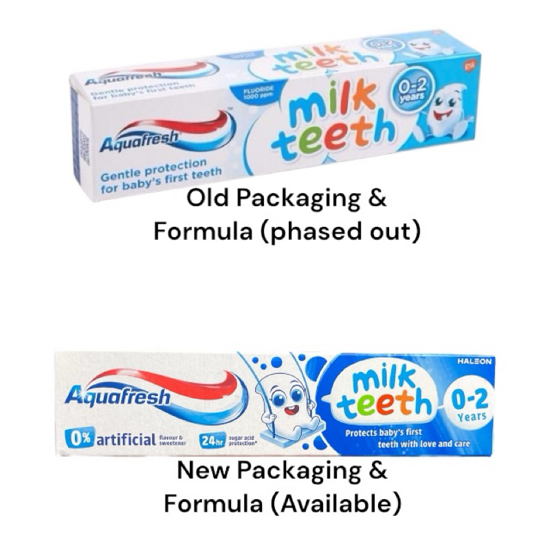 Aquafresh Kids Baby Toothpaste Milk Teeth Little Teeth Big Teeth