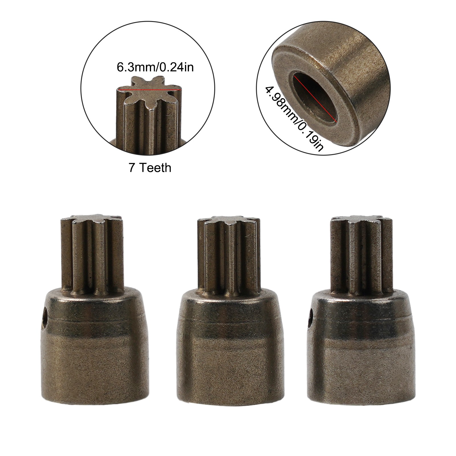 3pcs bánh cho 2106 động cơ điện không chổi than wrenches động cơ 7t bánh bên trong đường kính 4.98mm