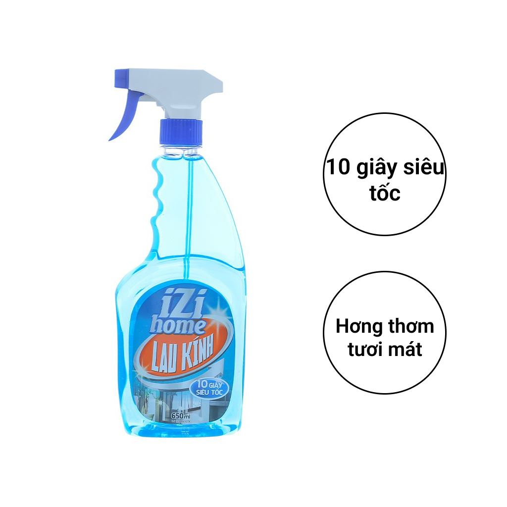 Nước lau kính izi home chai 650ml