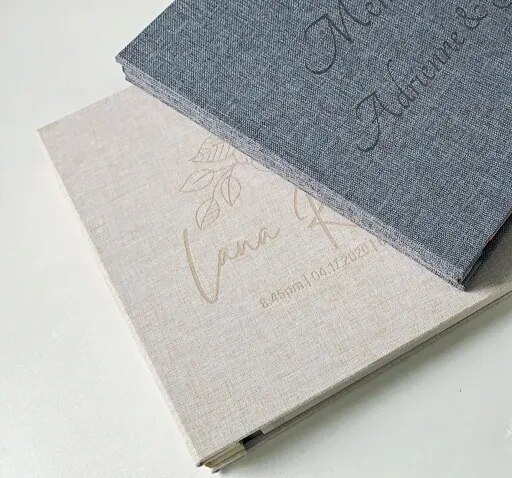 greengrocer Customized linen 10 inch DIY album with engraved name for Valentine's Birthday Gift Wedding Baby Shower Scraper Paper Craft Sticker ราคา 2,845 บาท*ส่งฟรี