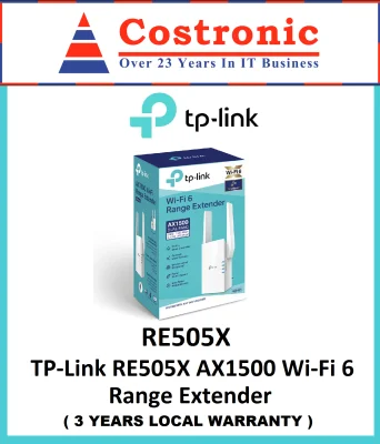 TP-LINK RE505X AX1500 Dual Band Gigabit Wireless WiFi 6 Range Extender/booster/AP mode