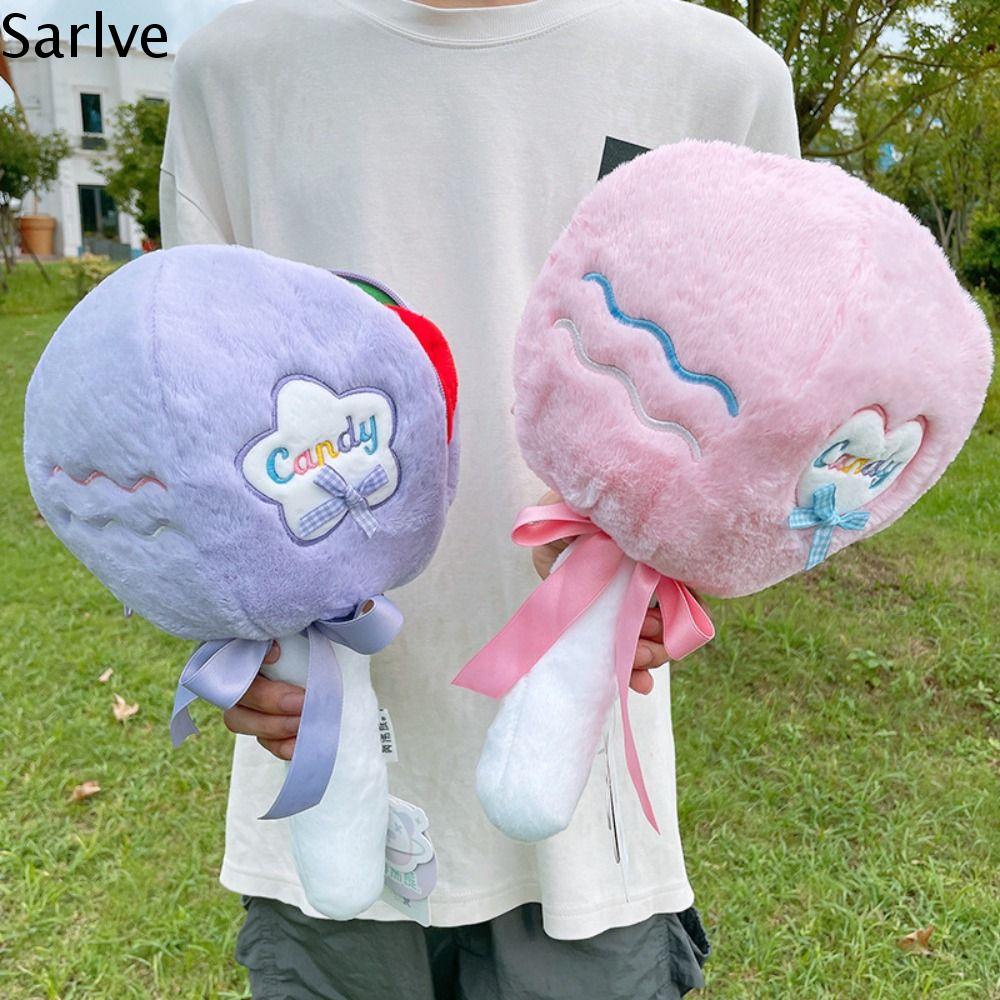 SARLVE Cây nhồi Móc khóa nhồi bông hình kẹo mút Lông mịn Kẹo biến thành hoa hồng Búp bê nhồi bông bó