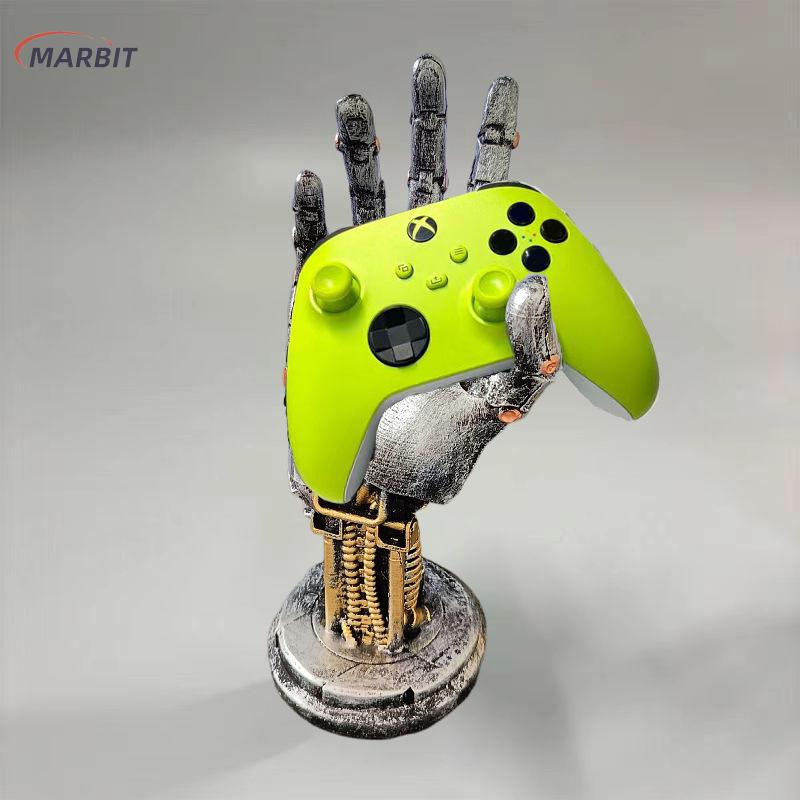 MARBIT Cyberpunk Cánh Tay Robot Tích Hợp Tay Cầm Khung Bóng Rổ Đứng Sáng Tạo Sưu Tập Máy Tính Để Bàn Trang Trí Mô Hình Quà Tặng Thủ Công