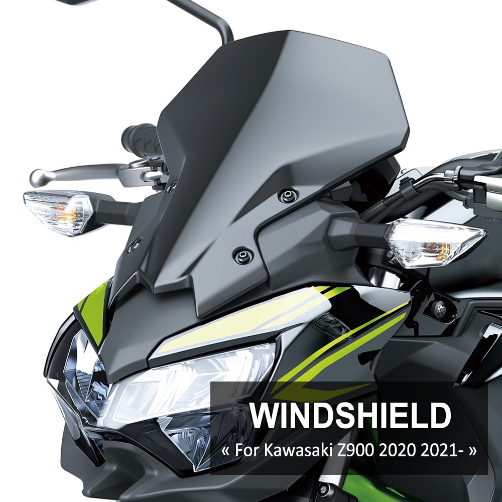 Mới cho Kawasaki Z900 Z 900 xe máy essories kính chắn gió kính chắn gió vách ngăn không khí kính chắn gió 2020 2021 2022