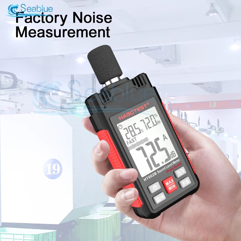 【Value Bundle】 Ht602a Ht602b Digital Sound Level Meter Audio Level Meter Sound Meter Decibelimetro 30-130db Decibel Meter Portable Noise Meter