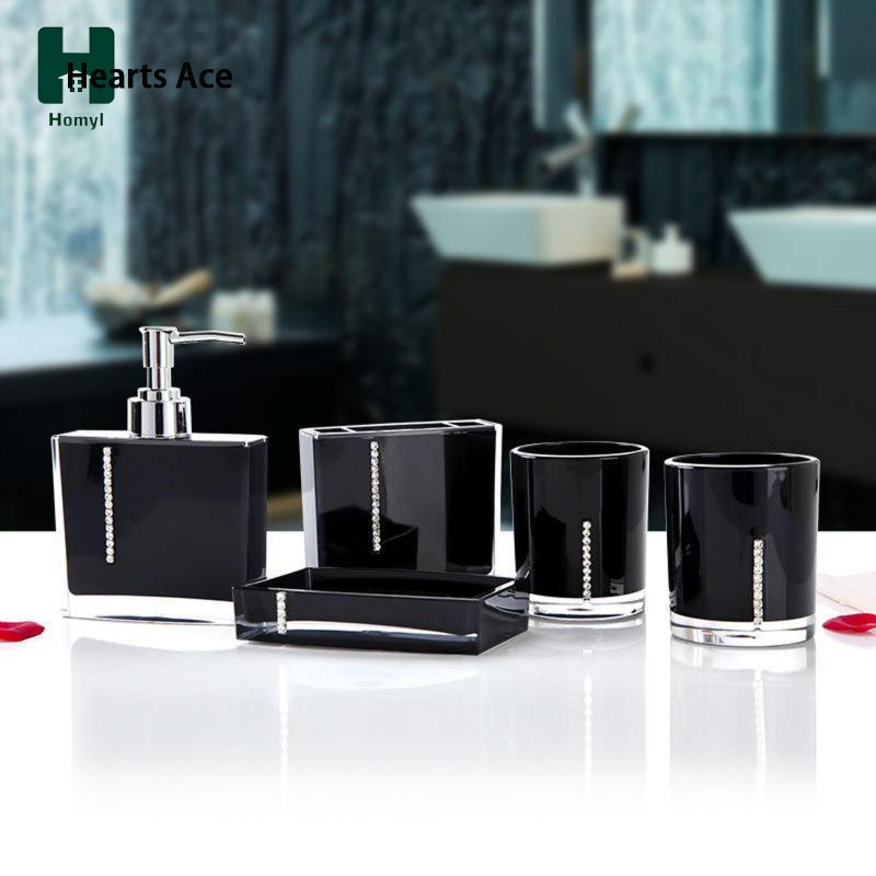 5 sets of soap bottles/detergent bottles/toothbrushes/convenient acrylic toothbrush cups for hotels ราคา 592 บาท*ส่งฟรี