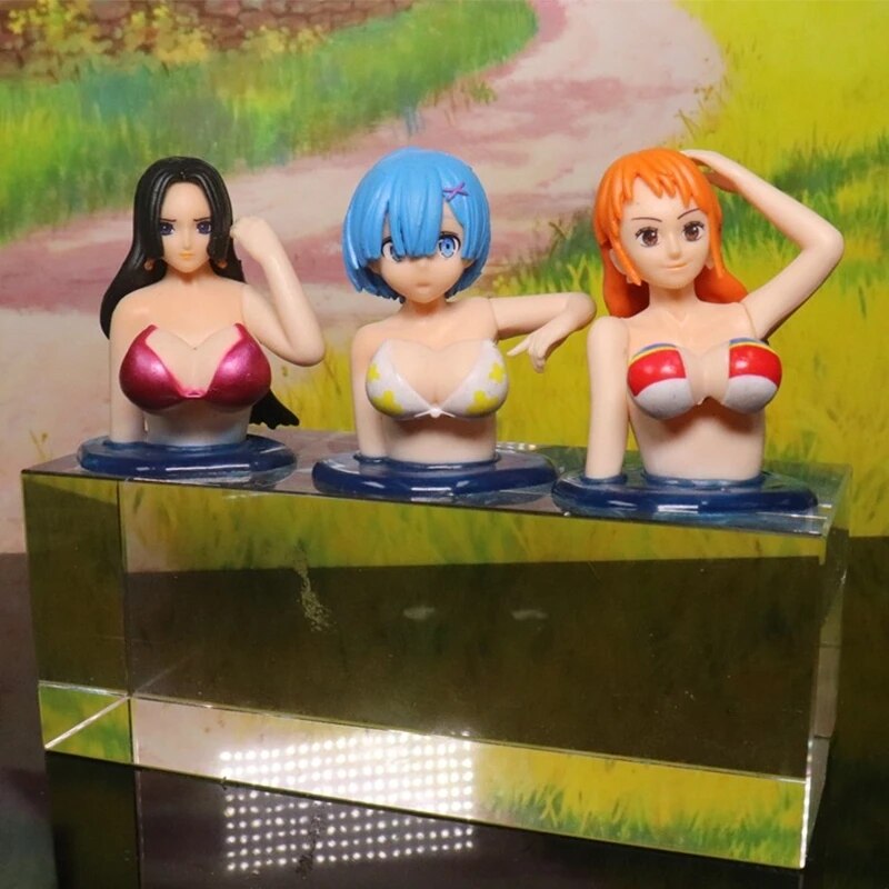 New Shaking Girls Car Ornaments Decoration Fashion Kawaii Car Dashboard Cartoon Anime Dolls Car Interior Essories