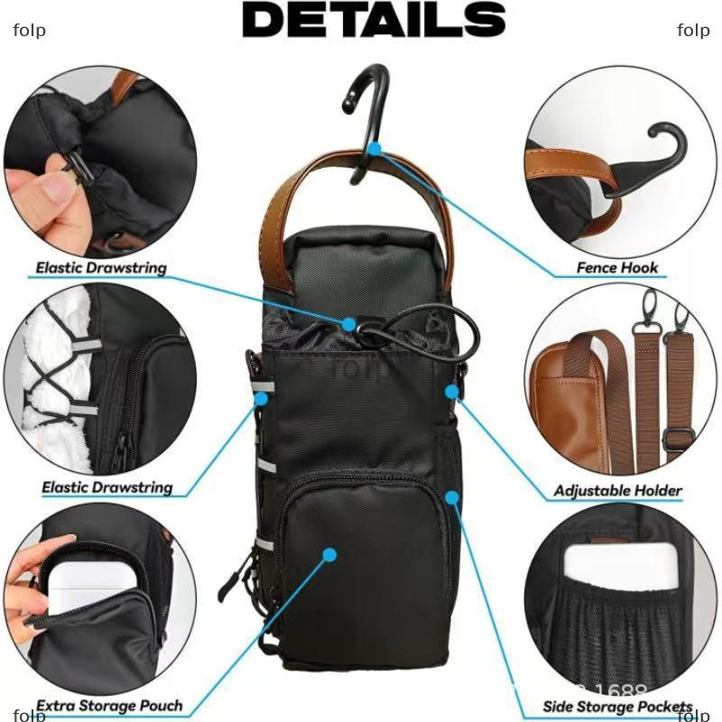 [COD] folp 2025 mới từ chai nước Pouch Túi phòng tập thể dục-cụ thể cốc nước chủ với nam châm mạnh mẽ cho thể thao ngoài trời cup chủ Túi - 3