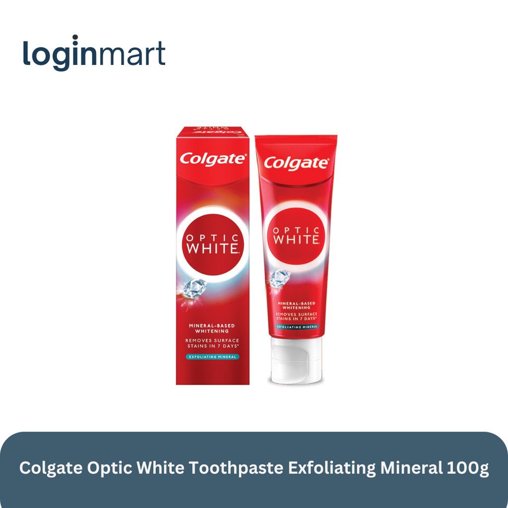Colgate Optic White Toothpaste Exfoliating Mineral 100g
