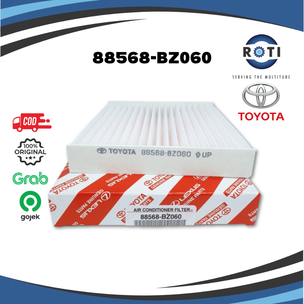 FILTER AC KABIN AVANZA XENIA AGYA AYLA CALYA SIGRA TOYOTA 88568-BZ060 ORIGINAL Harga 107,900 rupiah*Gratis Ongkir